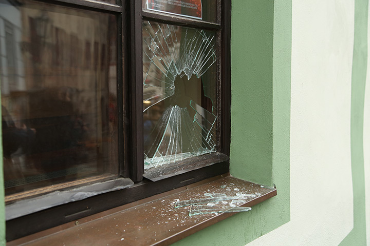 A2B Glass are able to board up broken windows while they are being repaired in Eastbourne.